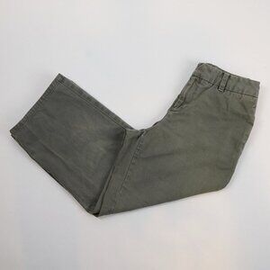 Gap Wide Leg Olive Chino Pants - Size 4 Crop